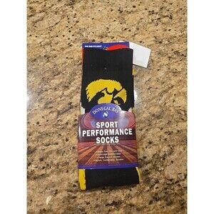 Donegal Bay IOWA HAWKEYES NCAA All Over Print Mens Crew Socks OSFM New